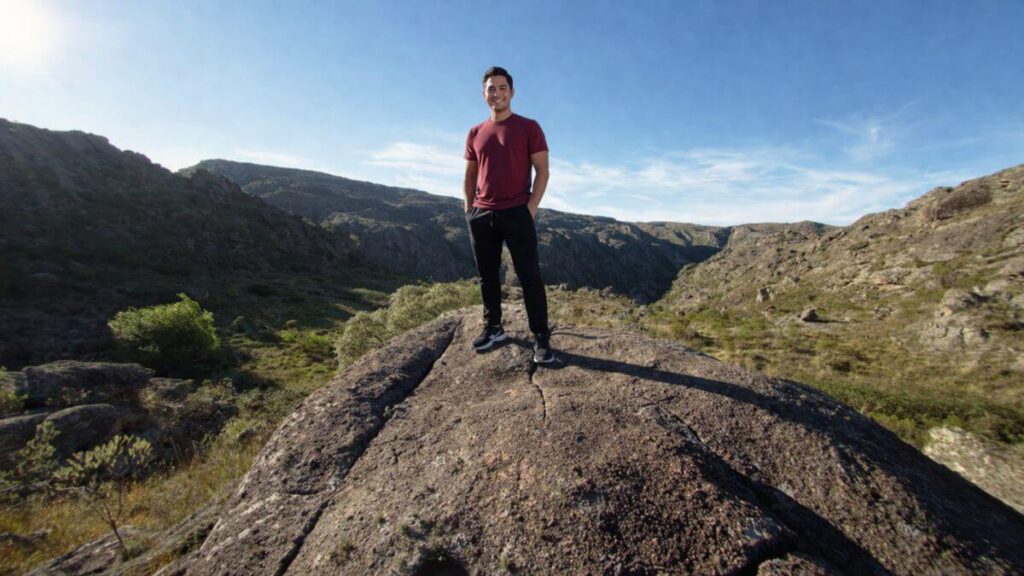 Michael at Cerro Blanco reserve near Tanti and Los Gigantes in the Altas Cumbres region Cordoba Argentina